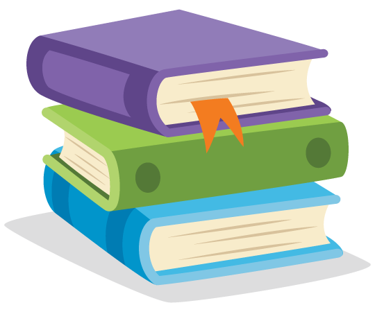 stack to books